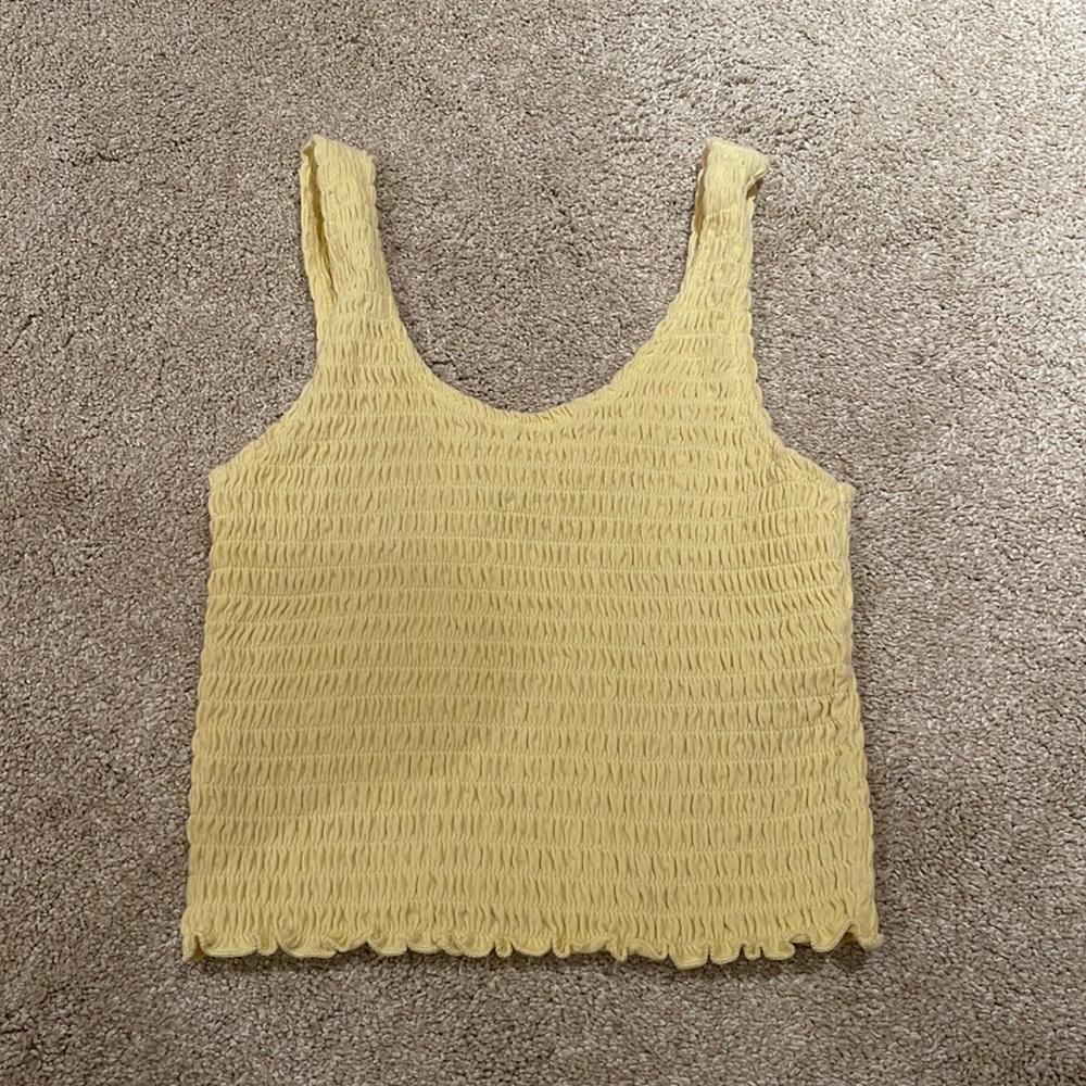 Yellow Hollister Tank XS